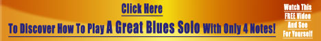 468x60 4 note text on yellow Blues Guitar Lessons