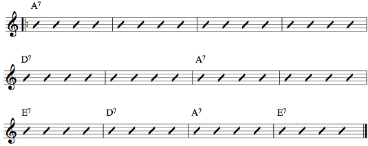 A7 Quick Change Blues Slash