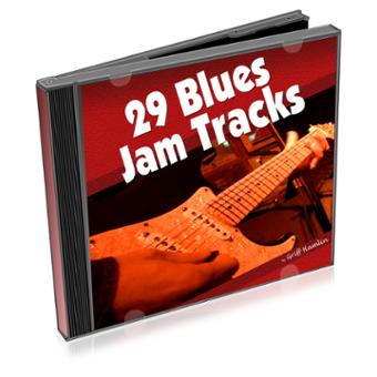 blues on guitar jam tracks