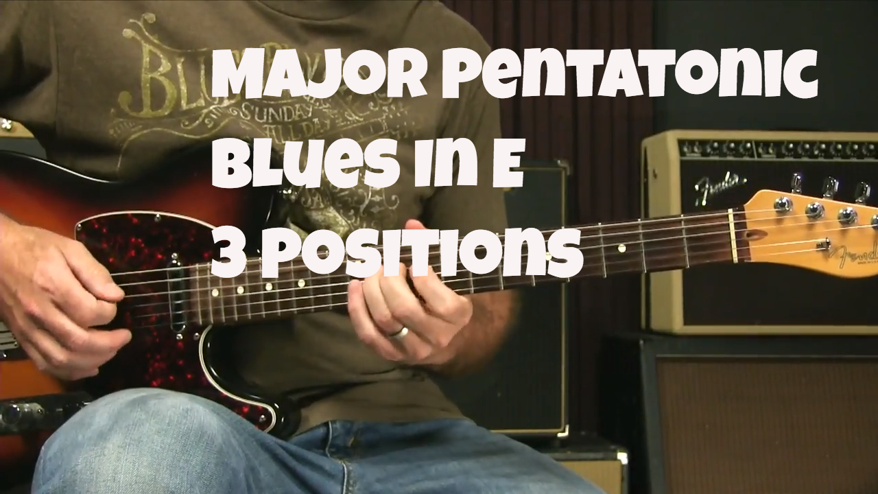 Major Pentatonic Pattern In 3 Positions