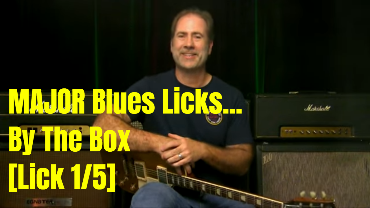 [50MAJ-SBLBTB] Major Slow Blues Lick 1